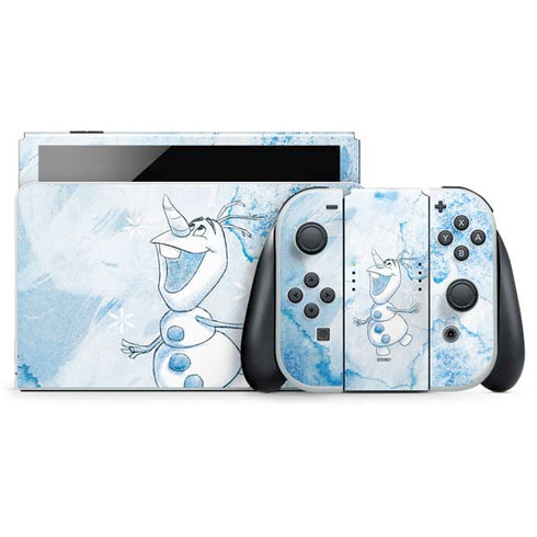 Disney Frozen Frozen Olaf Art Nintendo Switch OLED (2021) Skin